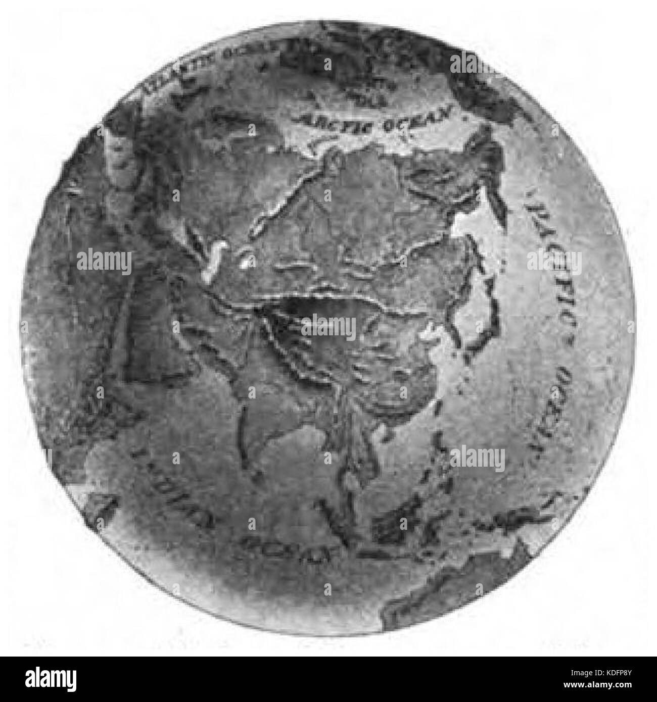 Géographie Maury 026une Europe Asie Banque D'Images