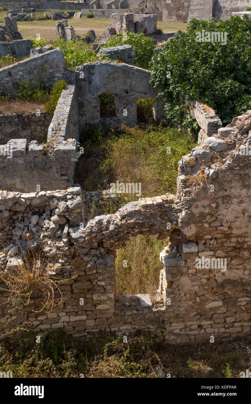 Château d'ayia mavra à l'île de Lefkada, Grèce Banque D'Images