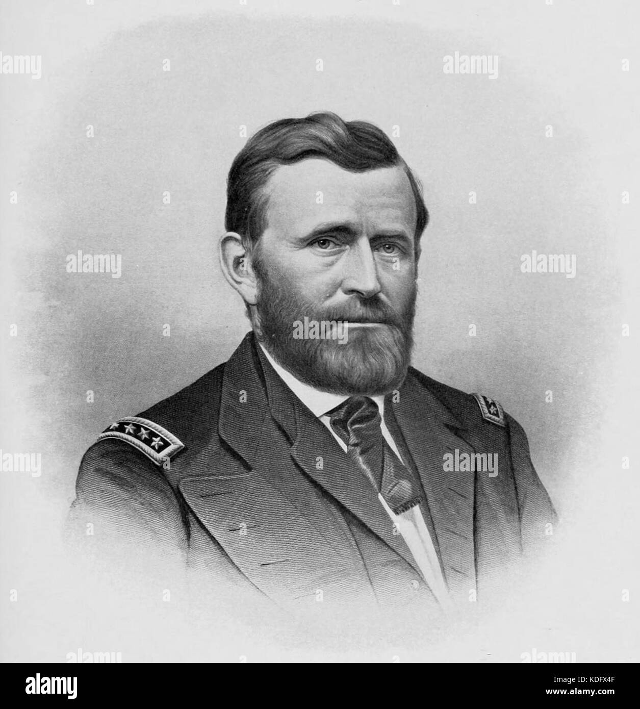 Hiram Ulysses Simpson Grant NIE Banque D'Images