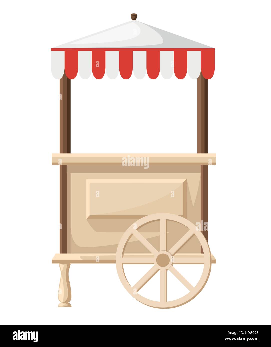 Juste et Market street food shop et kiosques, petits peuplements temporaire pour les vendeurs ensemble de cartoon illustrations web page de site et conception de l'application mobile Illustration de Vecteur