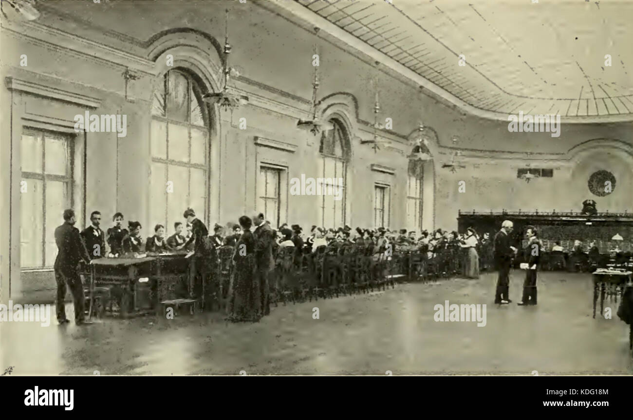 S 158 110 Telephonzentrale Abb Saal der im IX. Bezirke Banque D'Images