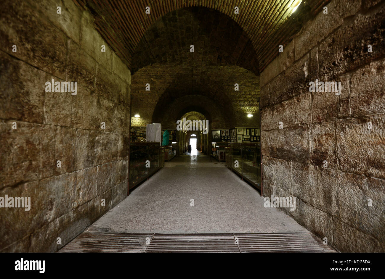 La vieille ville de Split. Underground de Dioclétien, en Croatie Banque D'Images