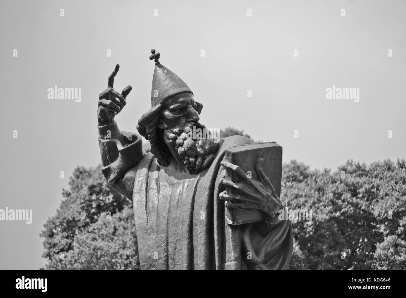 Statue de Grégoire de Nin, par Ivan Mestrovic, Split, Croatie Banque D'Images