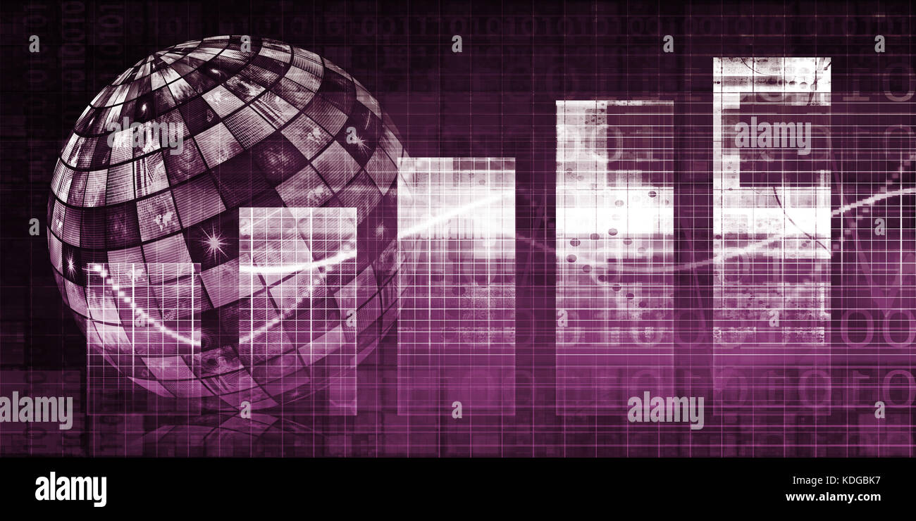 Concept de la technologie logistique comme une entreprise dans le monde entier Banque D'Images