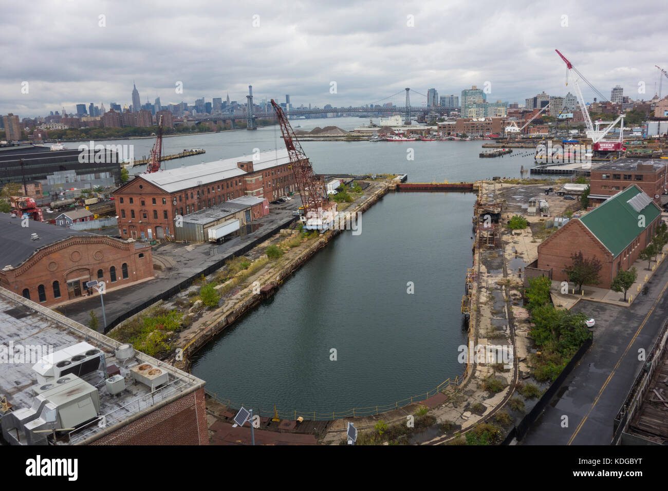 Brooklyn Navy Yard NYC Banque D'Images