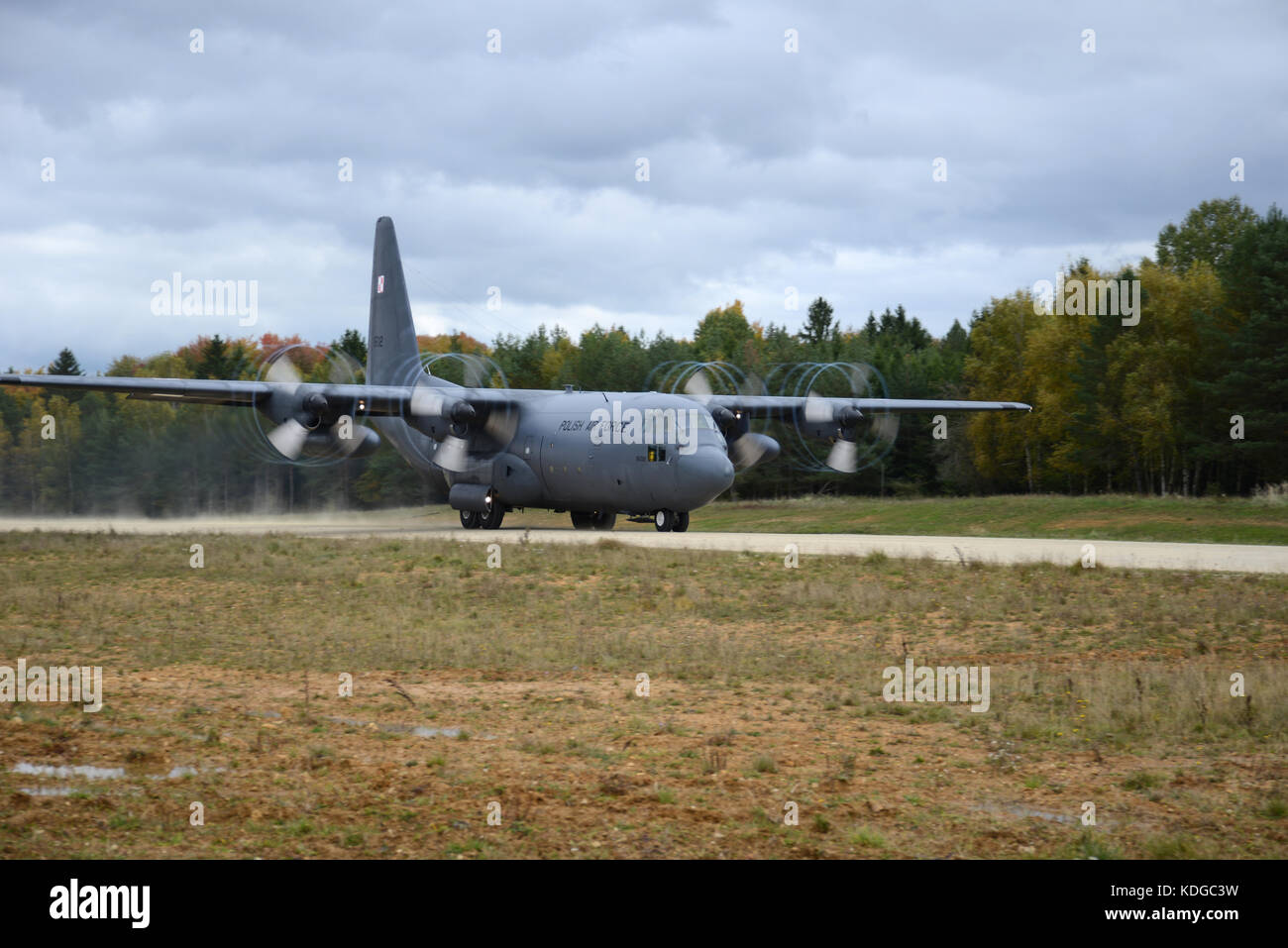 Polish Air Force C-130 Hercules Banque D'Images