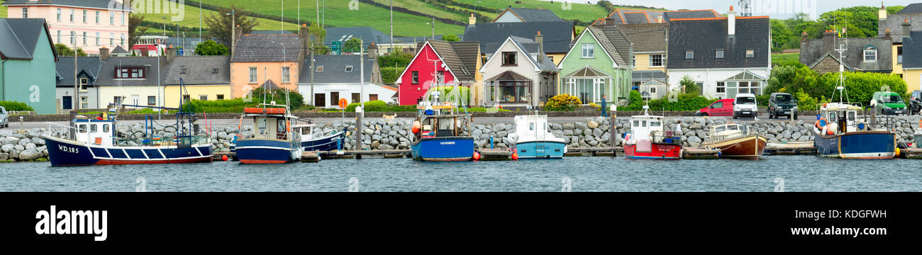 Bateaux de pêche dans le port de Dingle, comté de Kerry, Irlande Banque D'Images