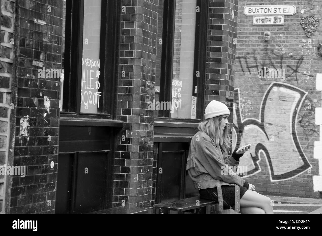 La Photographie de rue autour de Camden Town et Bethnal Green. Banque D'Images