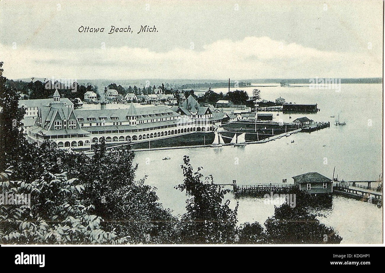 Plage d'Ottawa Carte Postale d'importation Banque D'Images