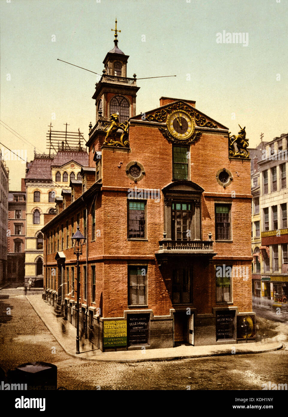 Old State House, Boston, Massachusetts, 1900 Banque D'Images