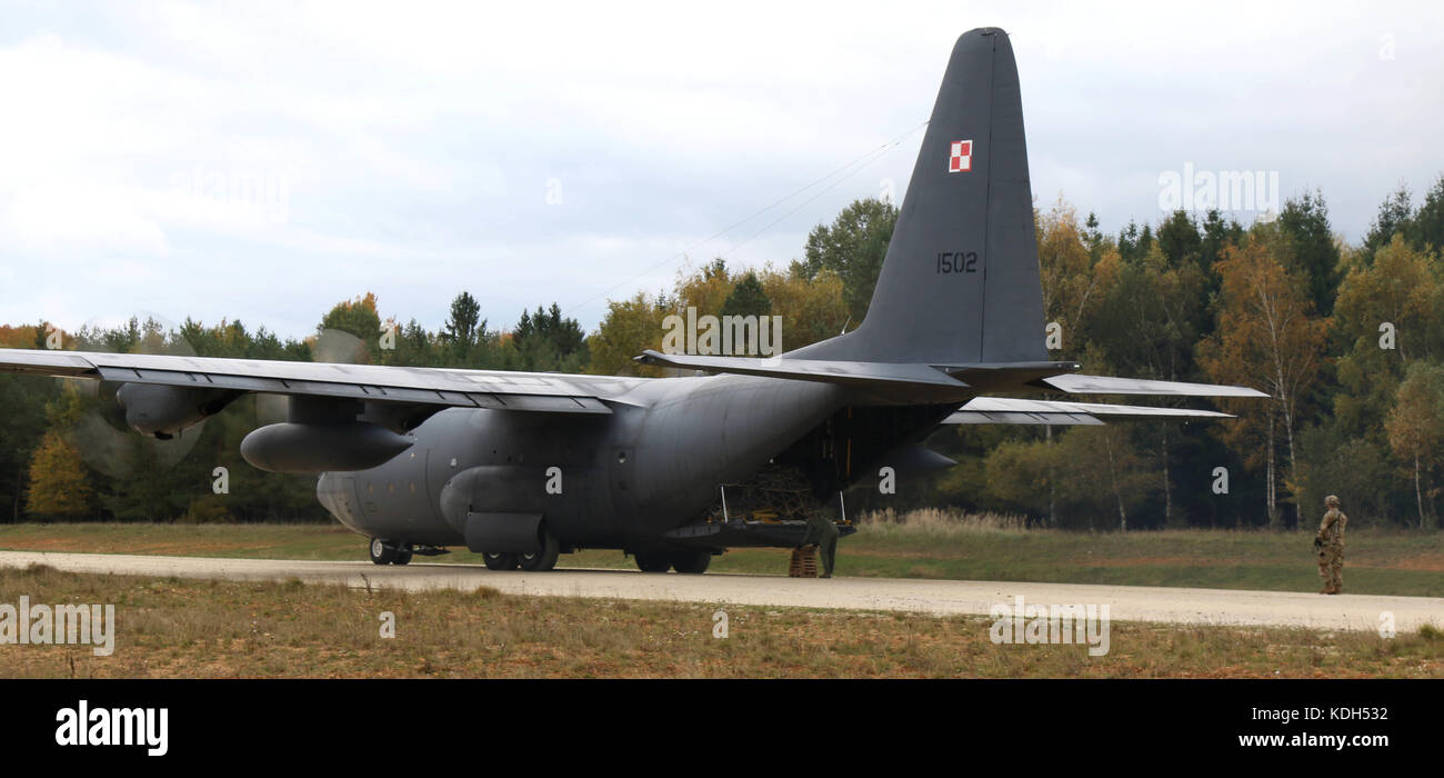 Polish Air Force C-130 Hercules Banque D'Images