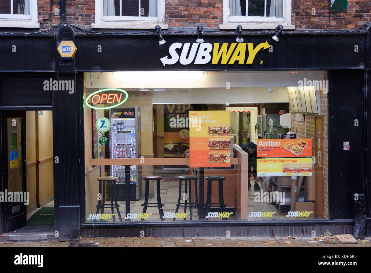 Subway sandwich shop store fast food restaurant rapide Banque D'Images