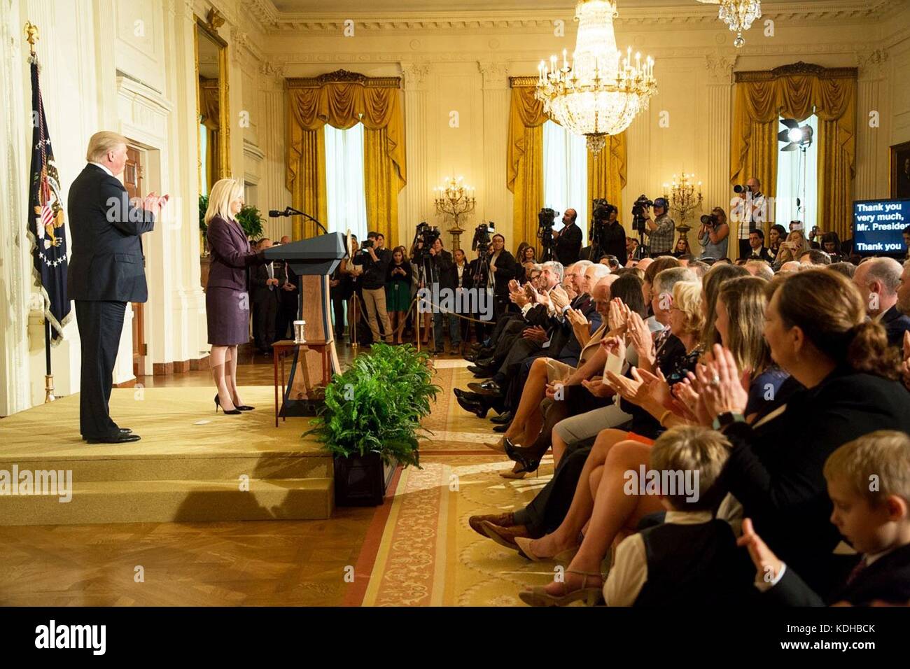 Le président nomme trump kirstjen Nielsen en tant que secrétaire de la sécurité intérieure Banque D'Images