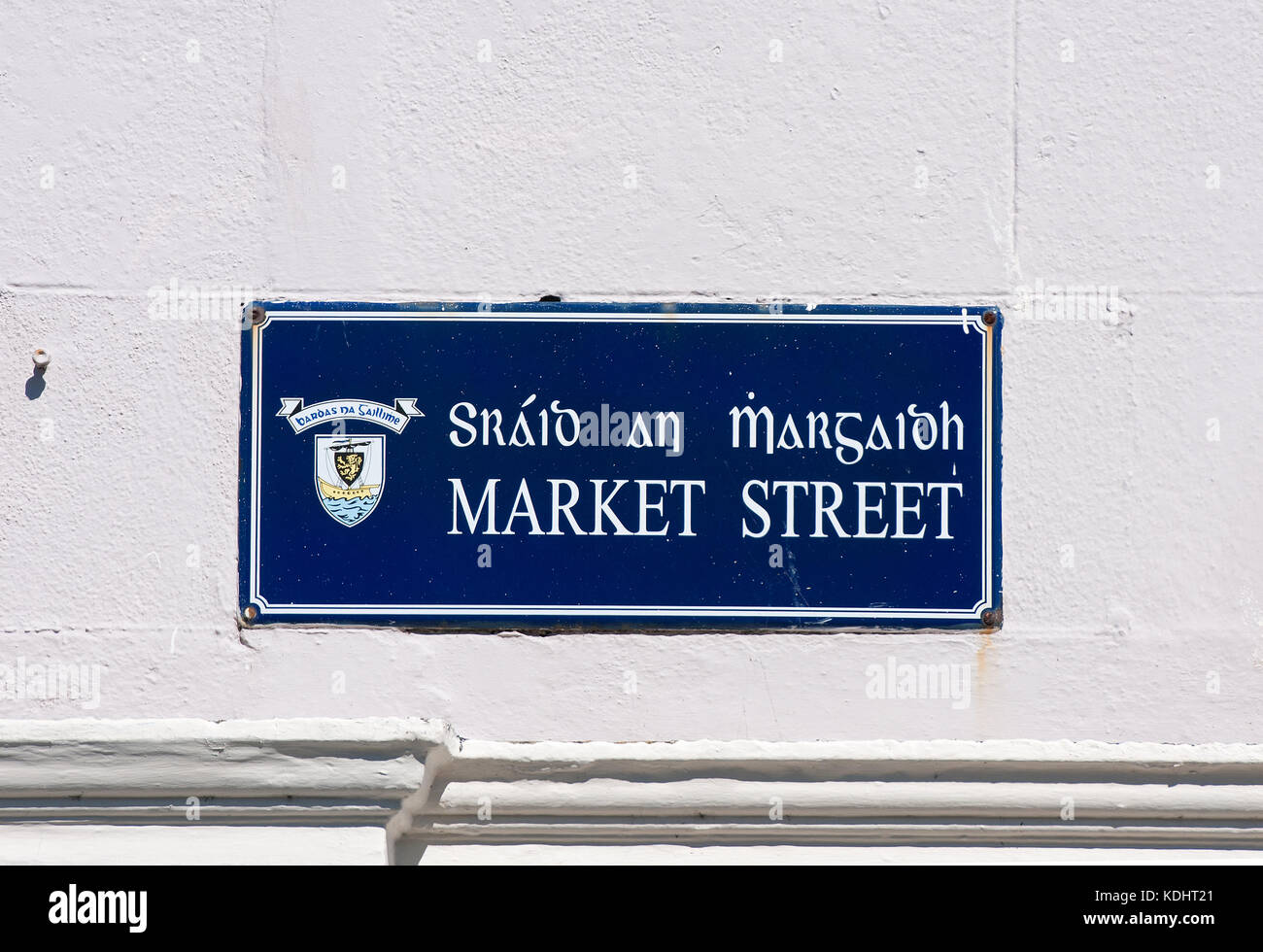 Plaque de rue à Galway, comté de Galway, Irlande Banque D'Images