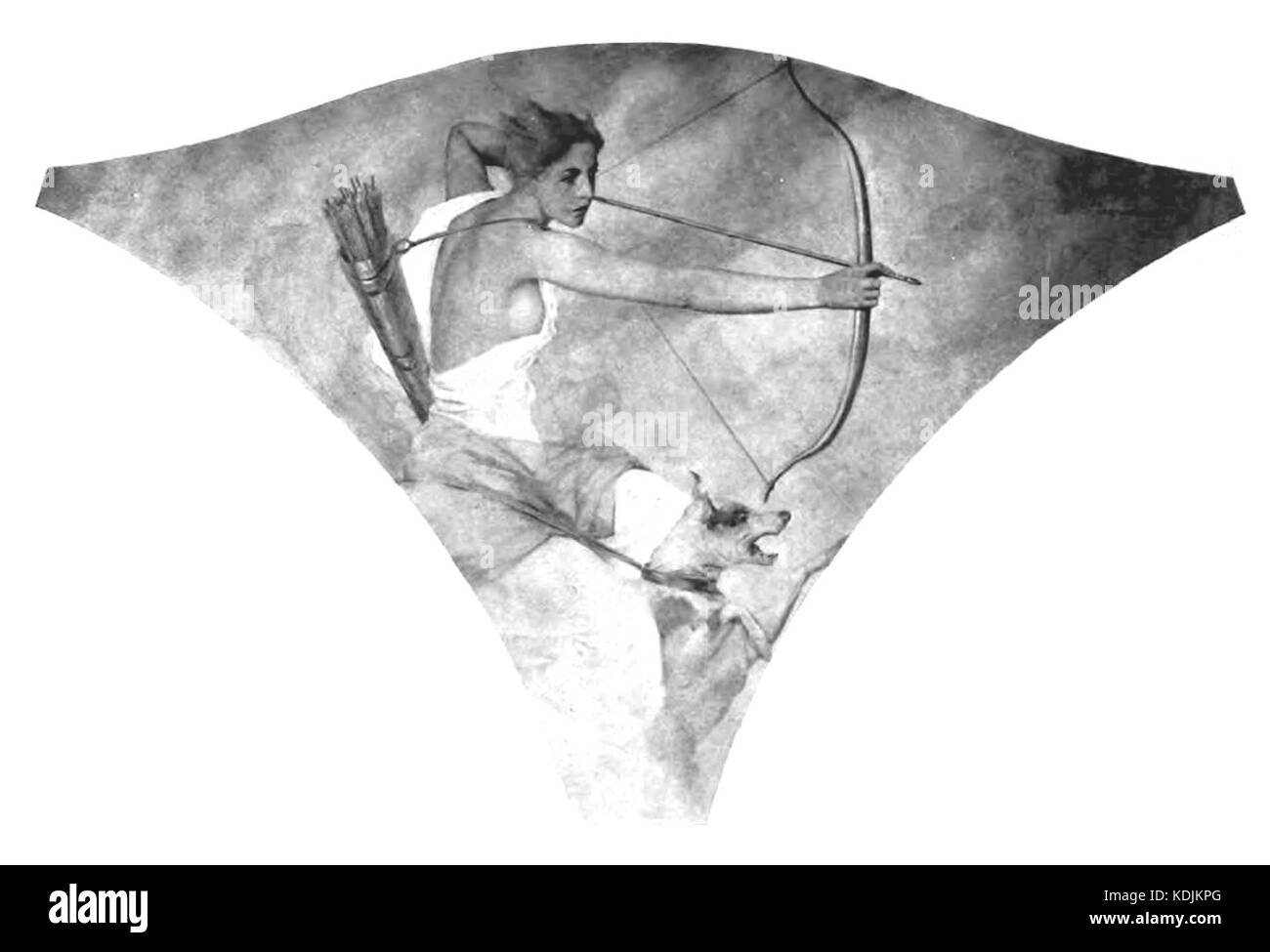 Spandril dans décoration Astor Gallery Banque D'Images