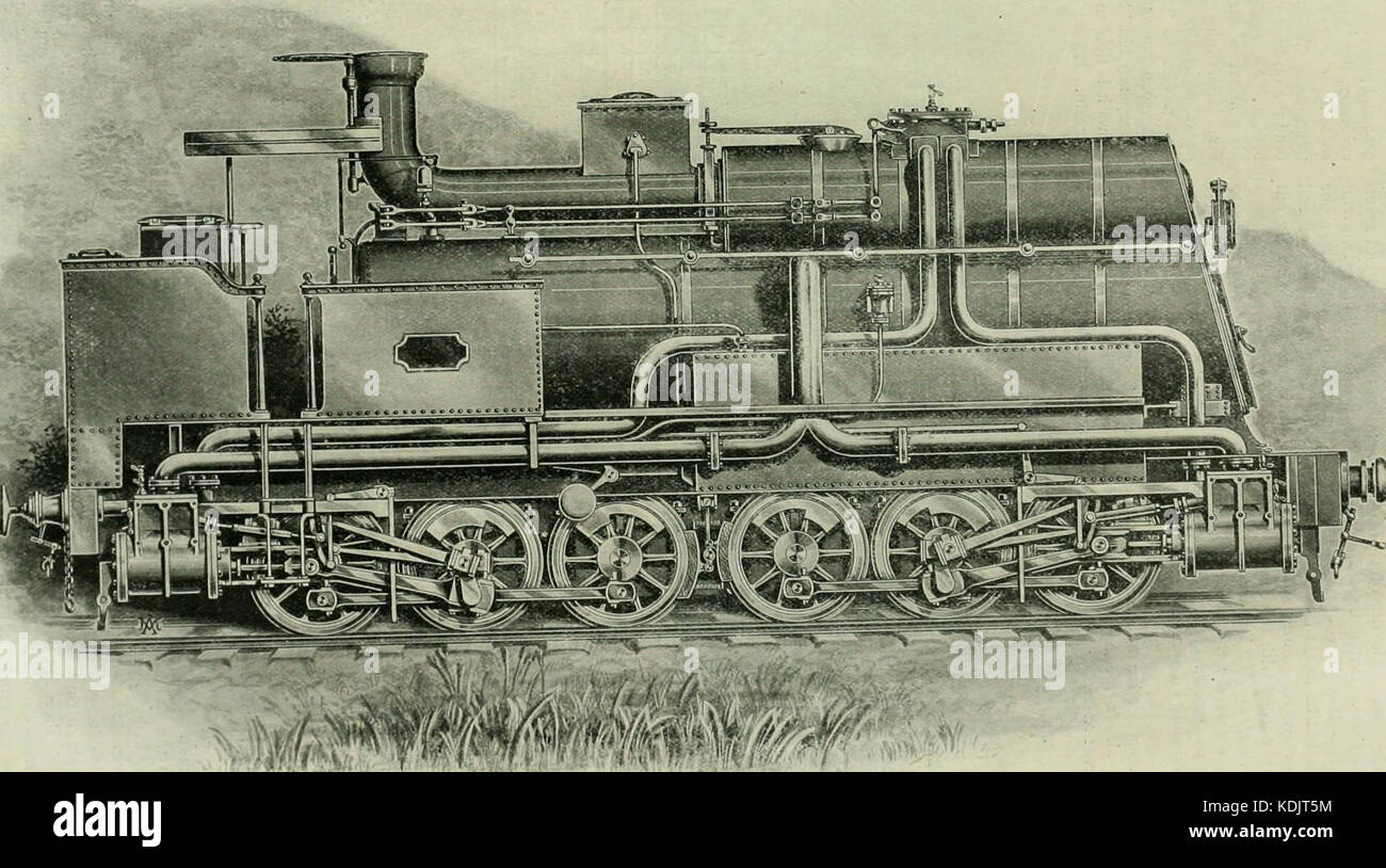 Une locomotive engineering journal officiel de pratique et de traction des chemins de matériel roulant (1898) (14780959813) Banque D'Images