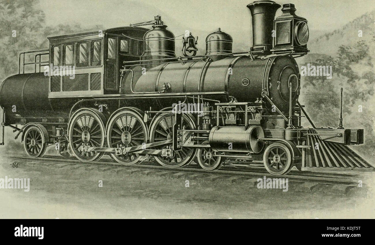Une locomotive engineering journal officiel de pratique et de traction des chemins de matériel roulant (1898) (14761259085) Banque D'Images