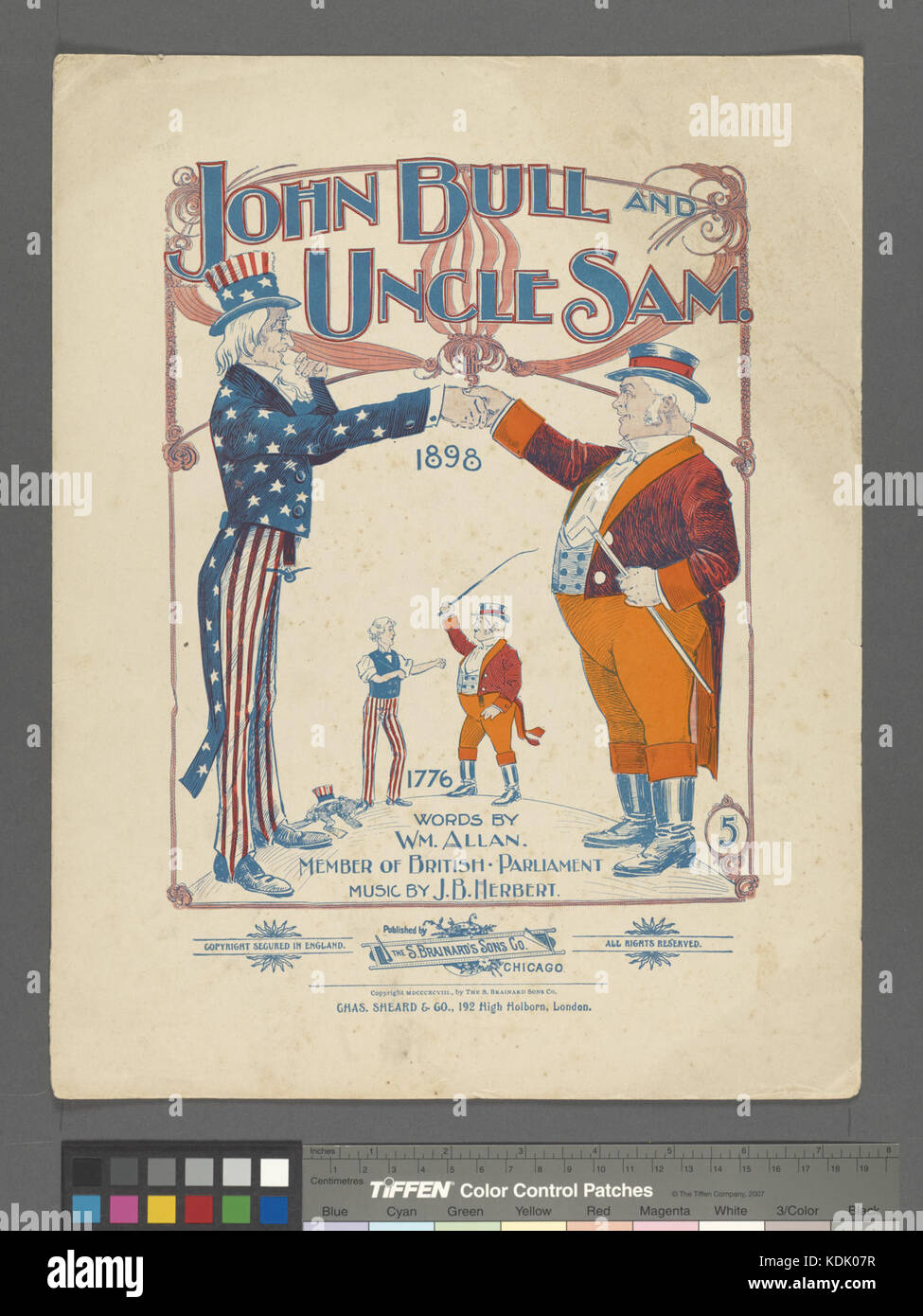 John Bull et l'Oncle Sam (NYPL Hadès 6098751255733) Banque D'Images