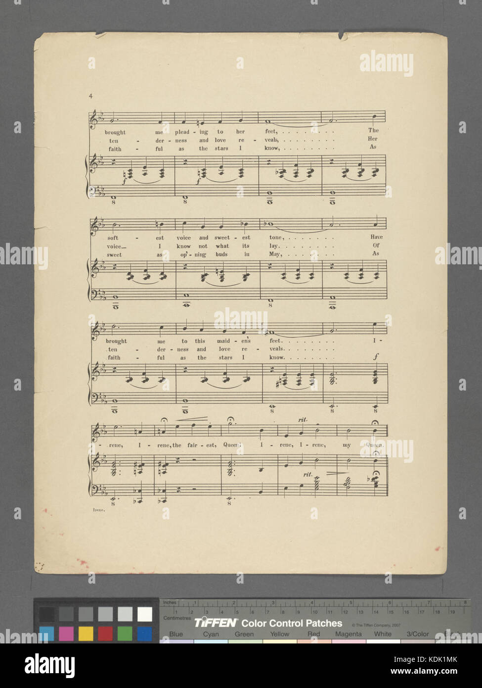 Irene, ou, tu es la plus belle fleur (NYPL Hadès 4542071704407) Banque D'Images