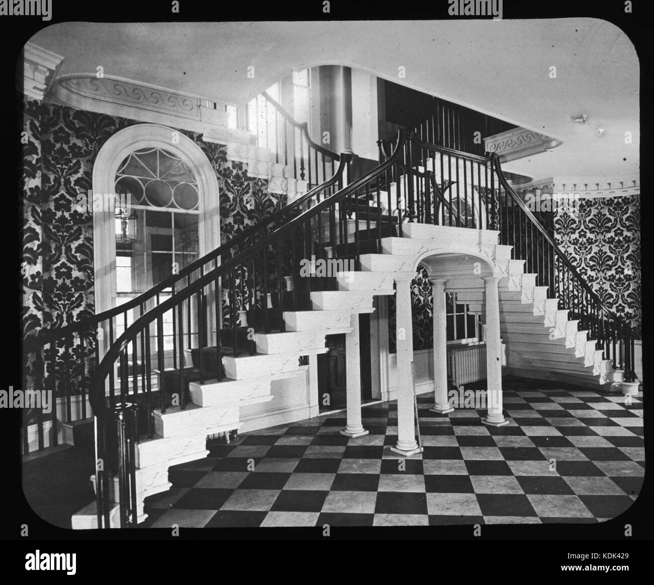 Joseph Baril House, 1792 colimaçon Banque D'Images