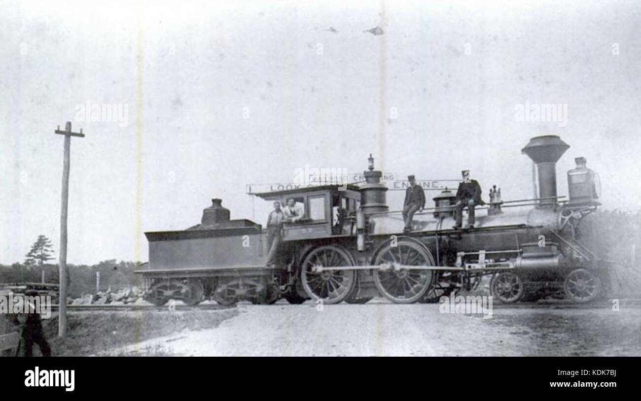 Passage à niveau de la rue Cook, vers 1890 Banque D'Images