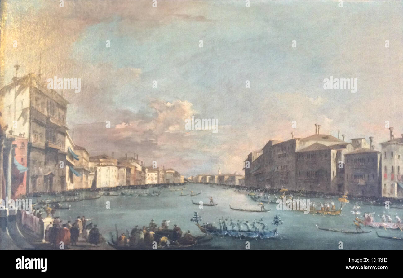 Photographie de Guardi's Regatta à Venise à la Frick Art Reference Library Banque D'Images