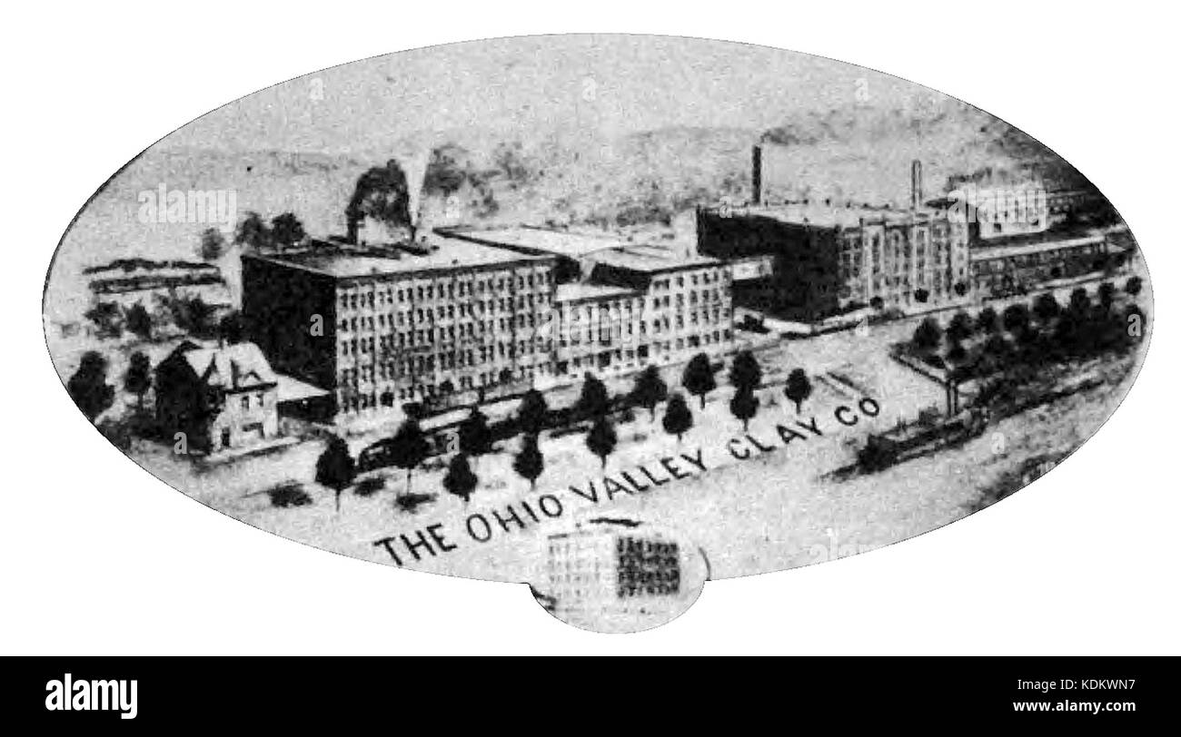 L'argile de la vallée de l'Ohio Company 1910 Banque D'Images