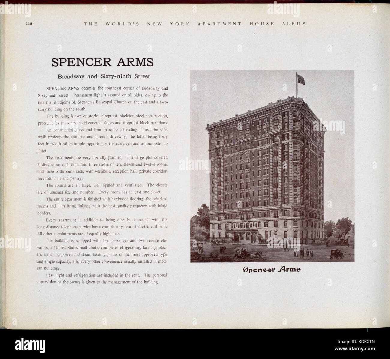 Spencer Arms. Broadway et la 69ème rue (NYPL b11389518 417353) Banque D'Images