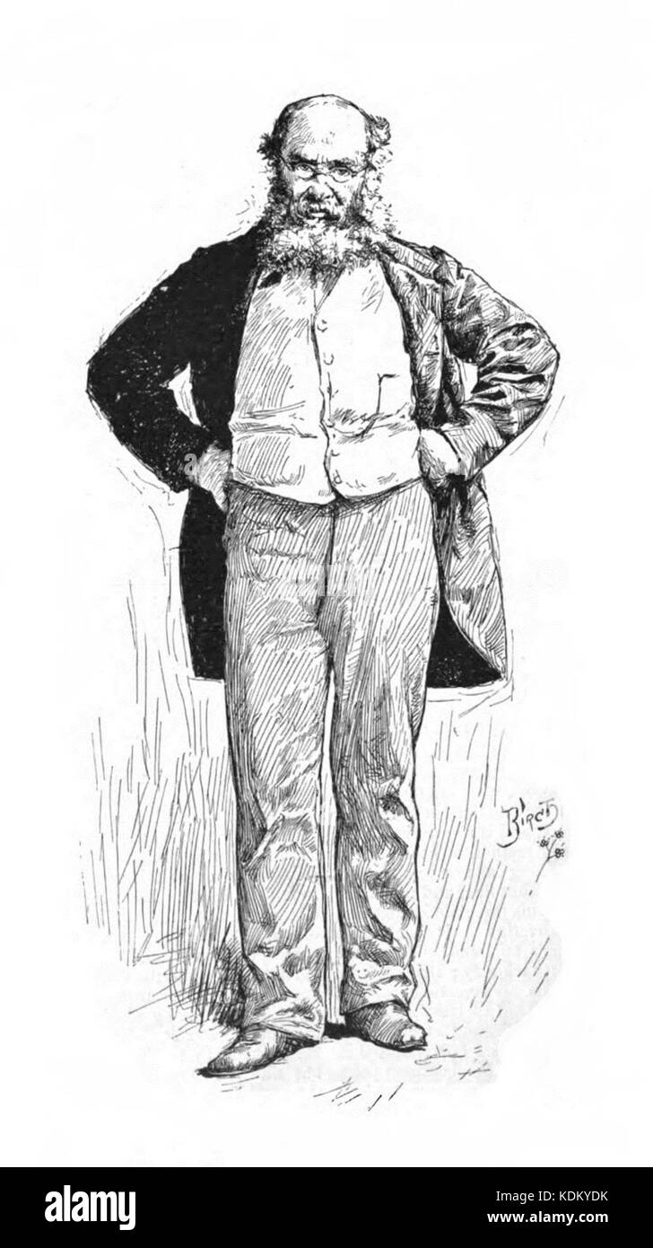 Croquis de Anthony Trollope Banque D'Images