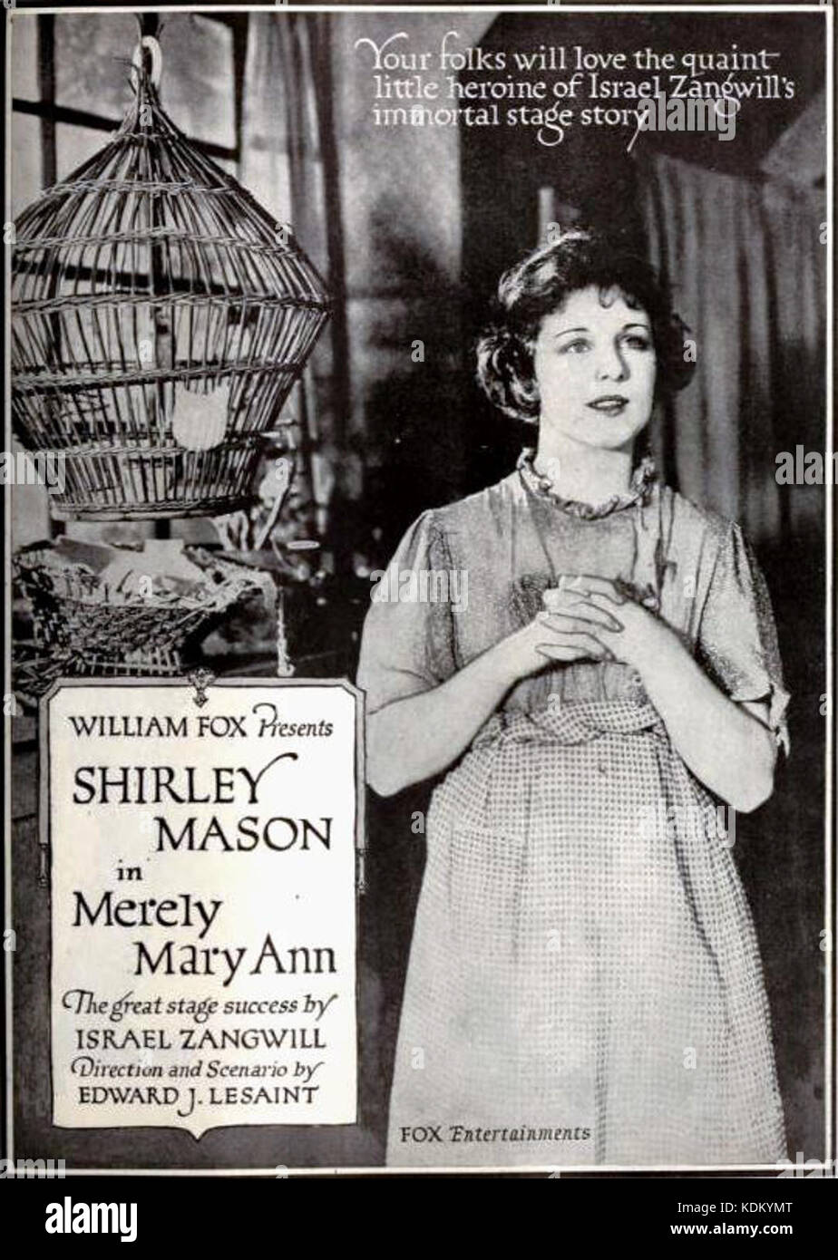 Simplement Mary Ann (1920) 4 Banque D'Images