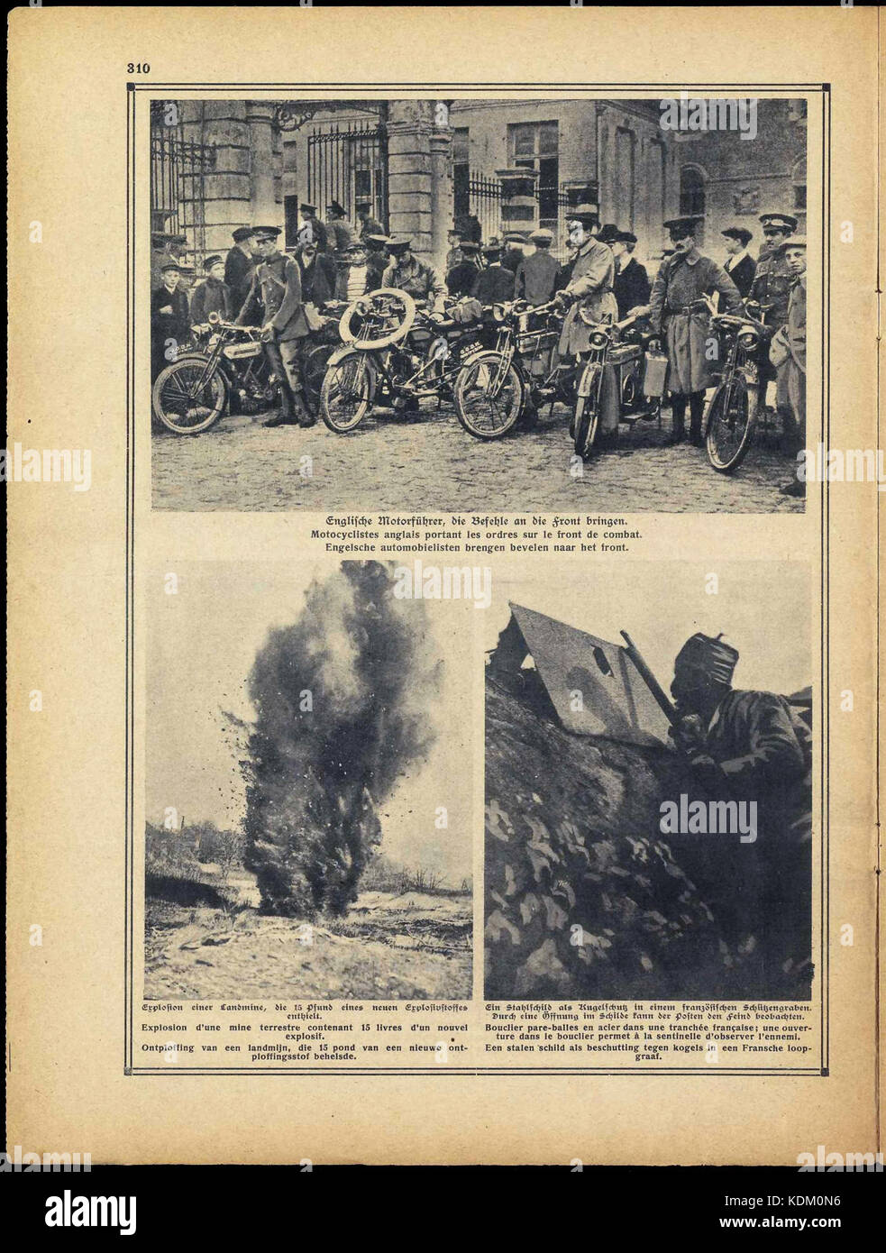 Illustrierter Kriegs Kurier est une publication allemande de temps de guerre, fournissant des nouvelles et des illustrations de la première Guerre mondiale. Le deuxième volume, numéro 20, couvre les événements militaires importants, offrant un aperçu des progrès de la guerre. Banque D'Images