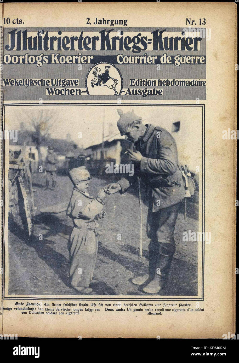 L'Illustrierter Kriegs Kurier était un journal illustré allemand, publié au début du XXe siècle. Ce numéro spécifique de 1933 présente des images et des reportages liés à la première Guerre mondiale, capturant l'atmosphère sociale et militaire de l'époque. Banque D'Images