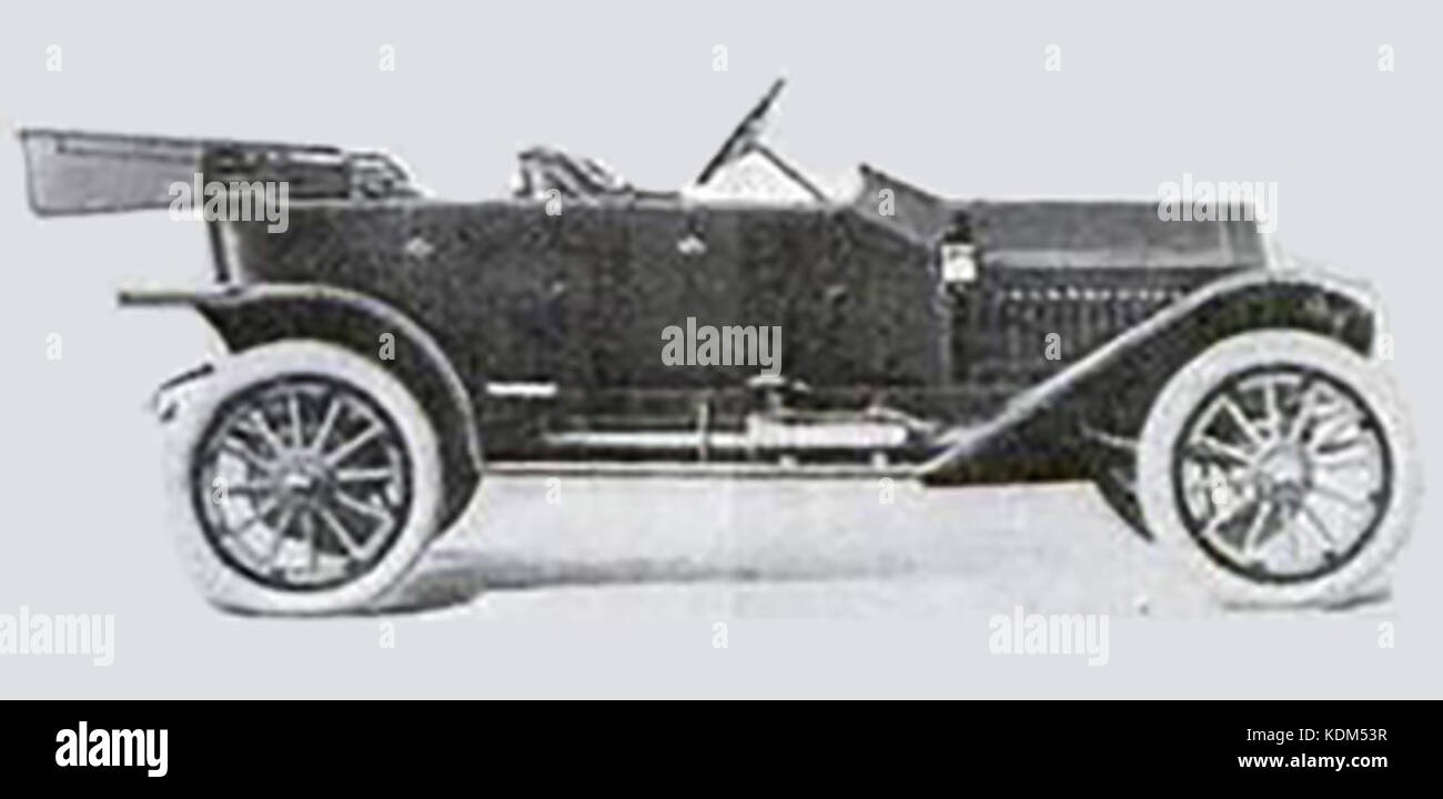 Quatre portes 1910 Jonz Runabout Banque D'Images
