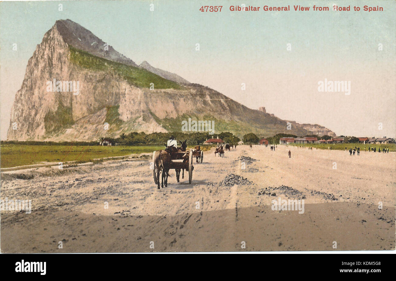 Ancienne route de Gibraltar Banque D'Images