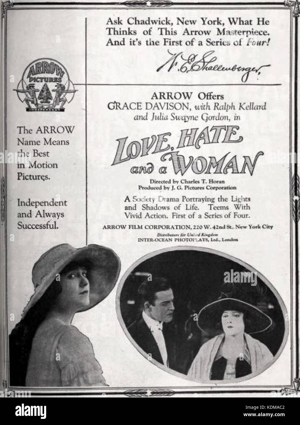 L'amour, la haine et d'une femme (1921) 4 Banque D'Images