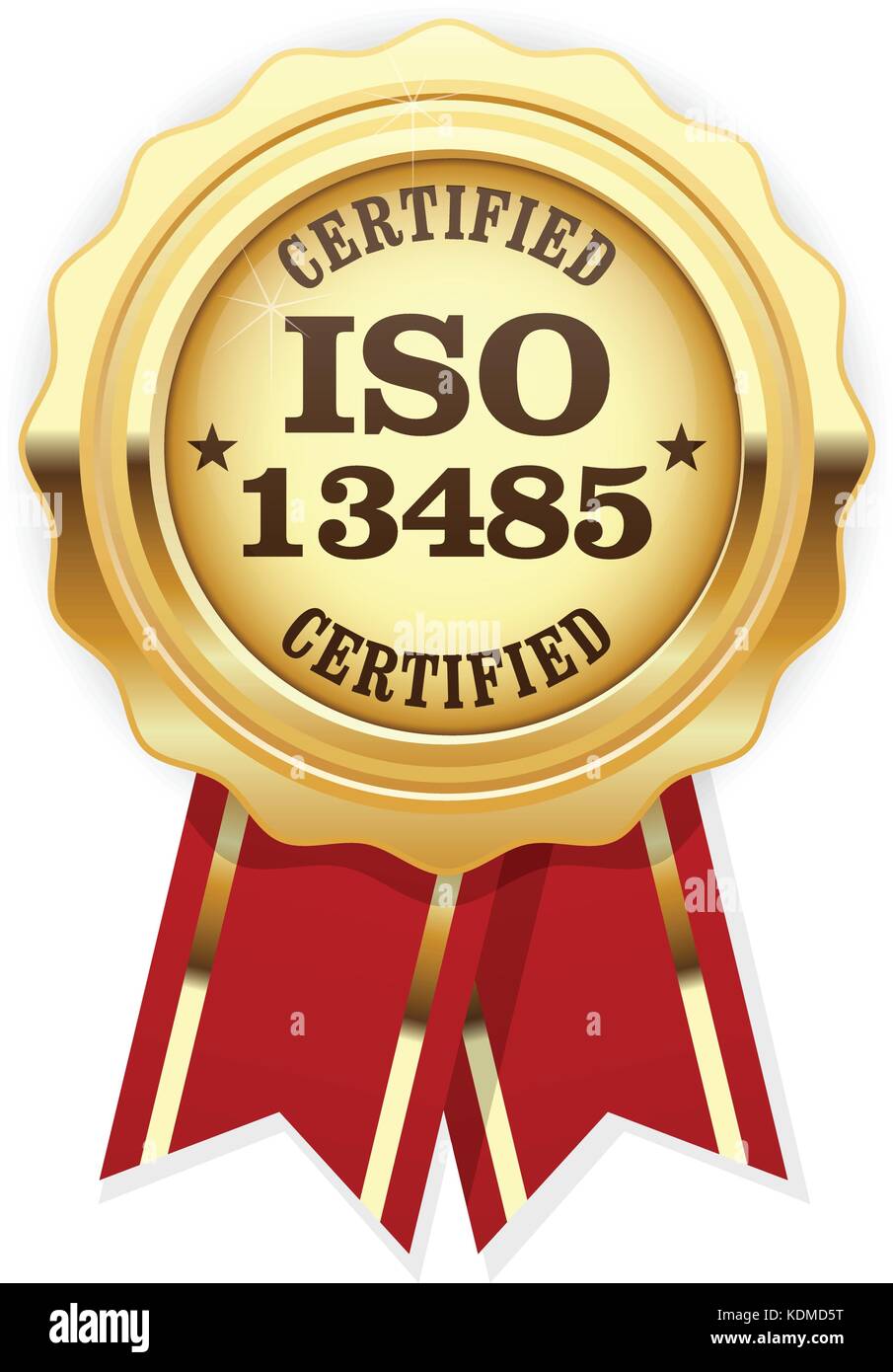 La norme ISO 13485 Dispositifs médicaux - rosette Illustration de Vecteur