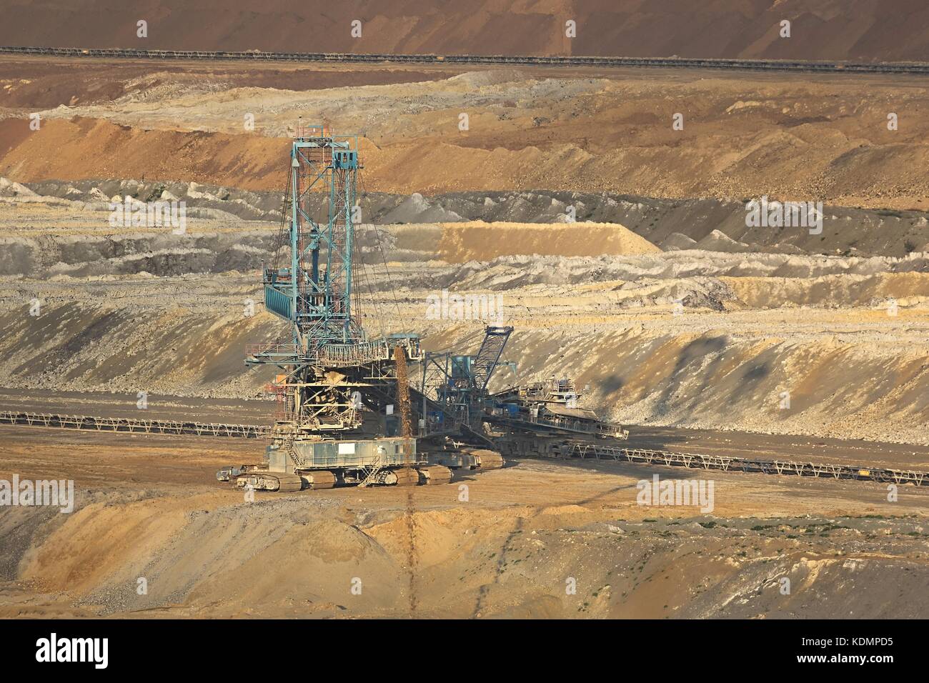 L'excavation de la mine de charbon Banque D'Images