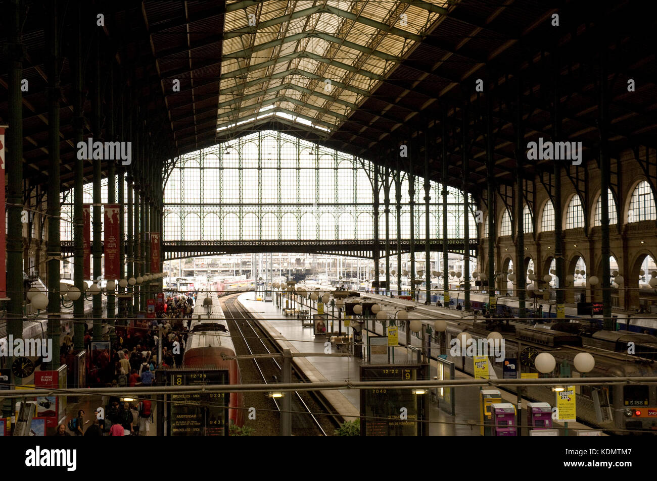 La gare du Nord à Paris France Banque D'Images