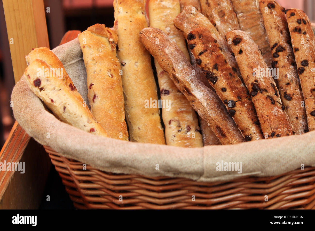 Assortiment de pain frais Banque D'Images