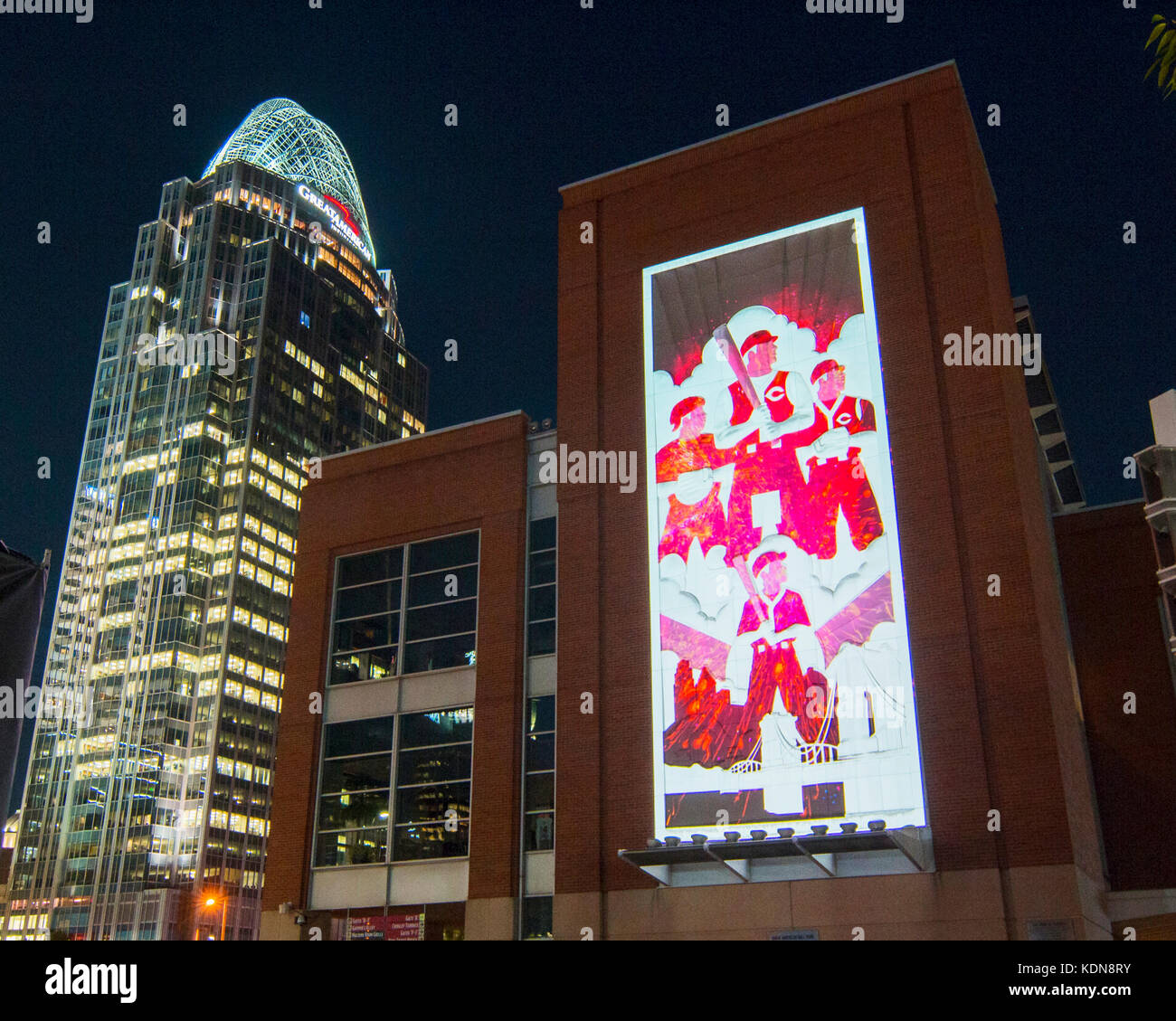 Images de l'événement Blink à Cincinnati 2017. Banque D'Images Images de l'événement Blink à Cincinnati 2017. Banque D'Images