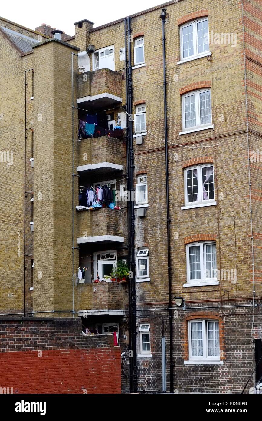 Social Housing Cable Street Londres Banque D'Images