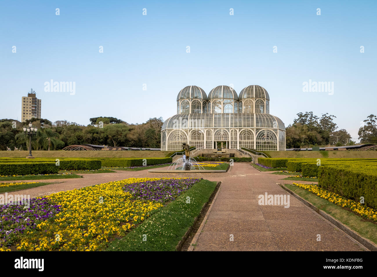 Serre de jardin botanique de Curitiba - Curitiba, Parana, Brésil Banque D'Images