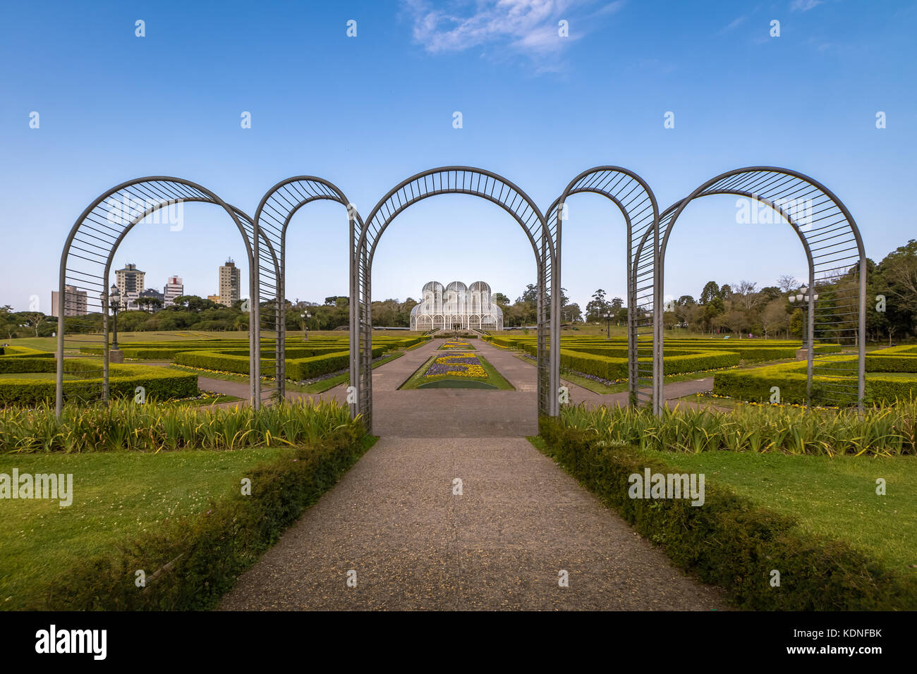 Serre de jardin botanique de Curitiba - Curitiba, Parana, Brésil Banque D'Images