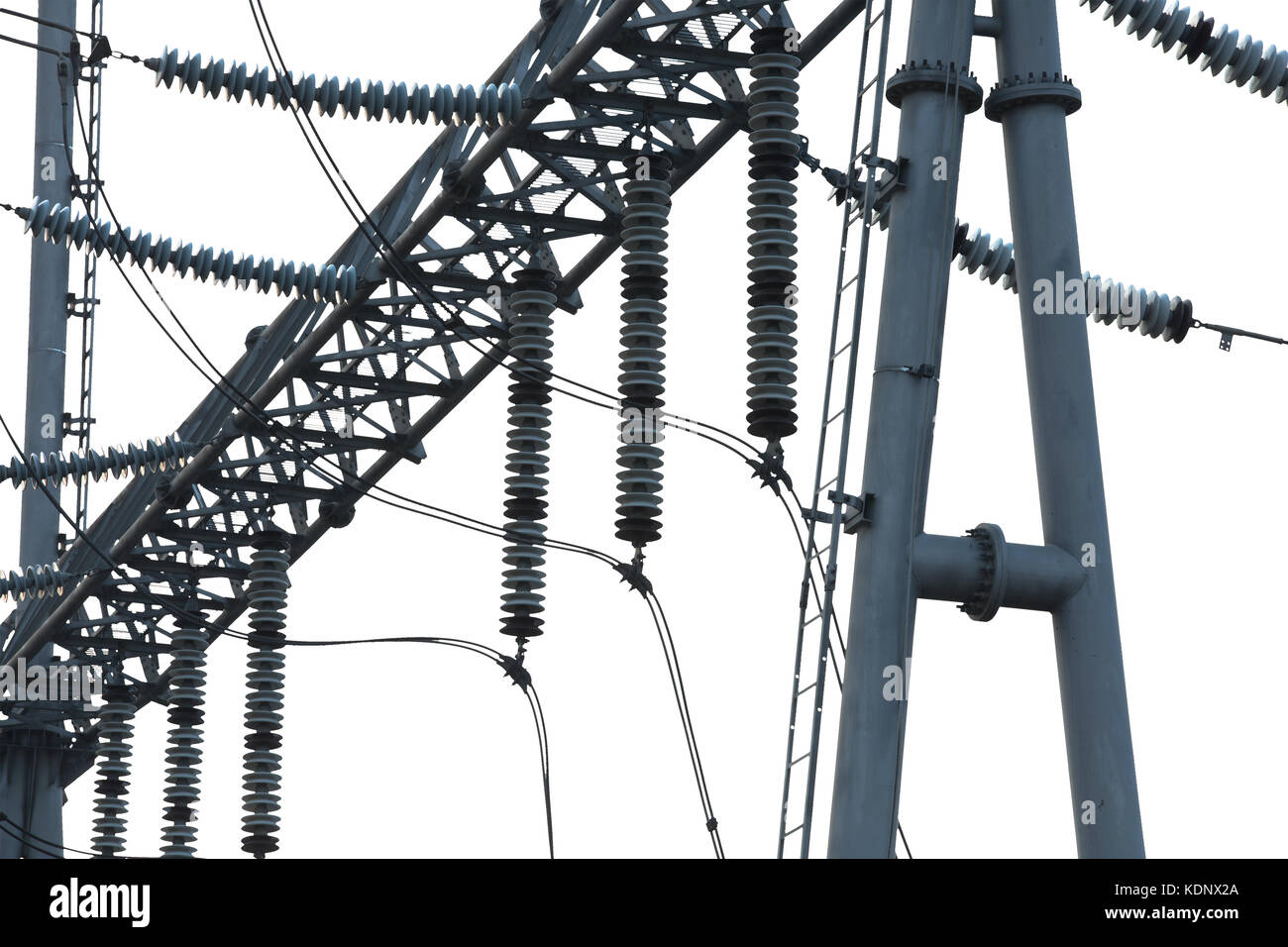 Poste de transformation haute tension Banque D'Images