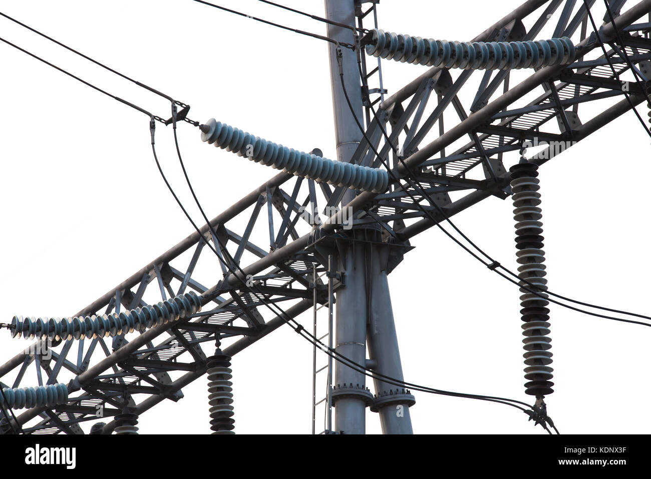 Poste de transformation haute tension Banque D'Images