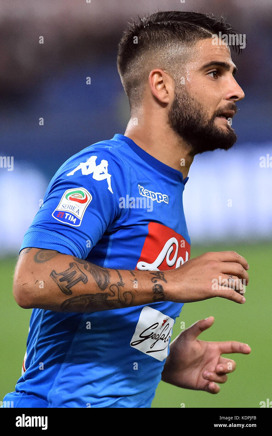 Rome, Italie. 15 oct, 2017. Rome 14-10-2017 stade olympique lega serie a roma napoli nella foto lorenzo insigne fotografo01 photo credit : agence photo indépendante/Alamy live news Banque D'Images