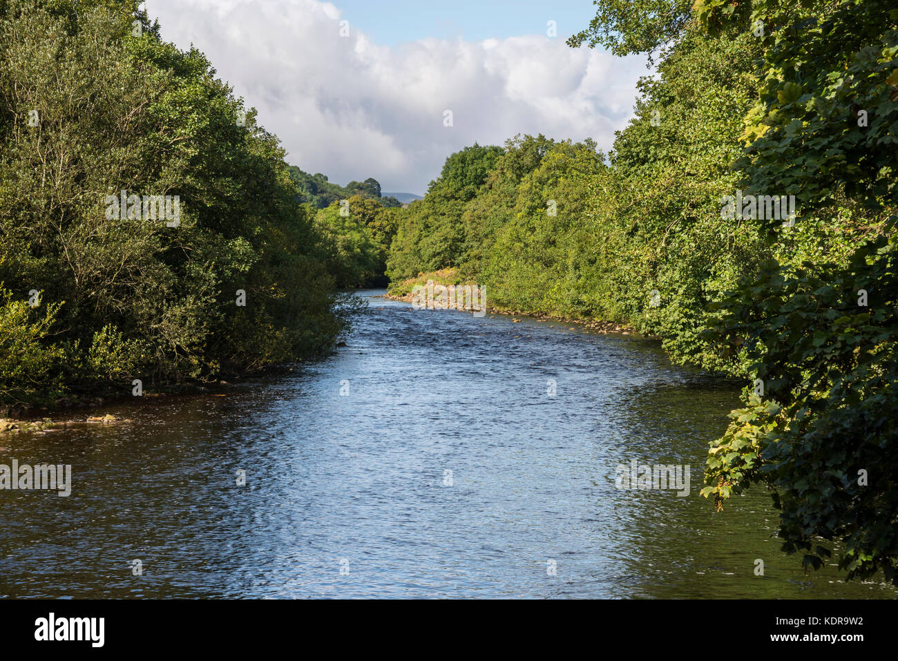 La rivière Swale près de Gunnerside dans les vallées du Yorkshire, Angleterre. Banque D'Images