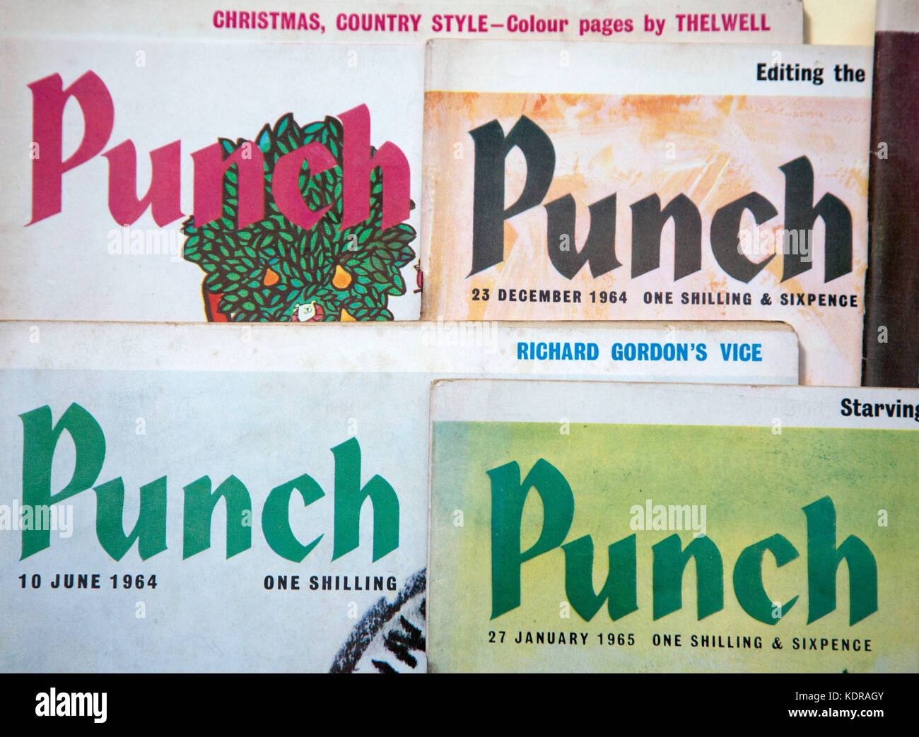 Des copies de l'humour du magazine 'punch' à partir des années 1960, Londres Banque D'Images