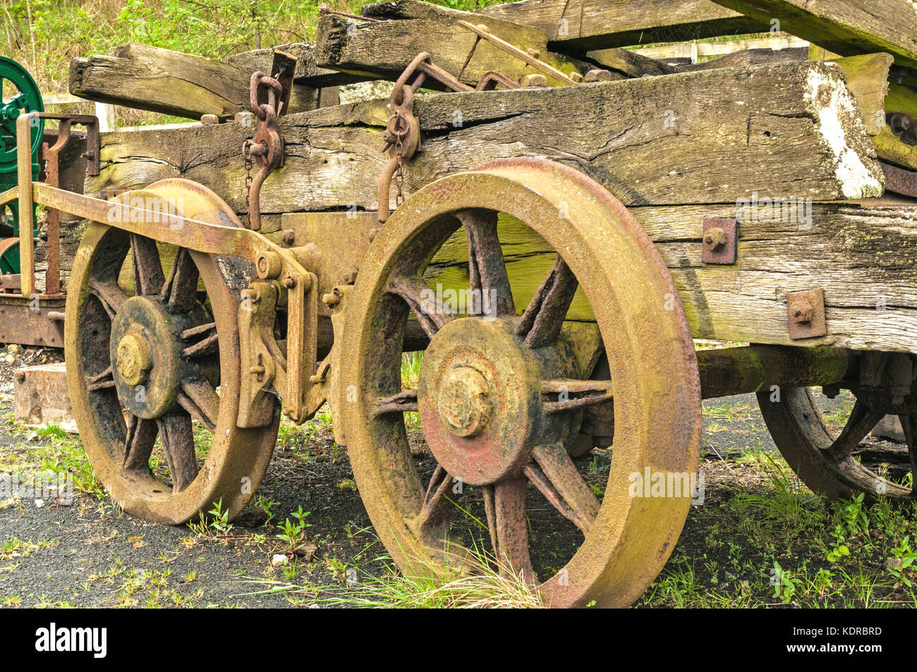 Ancienne familiale pour l'exploitation minière du charbon Banque D'Images