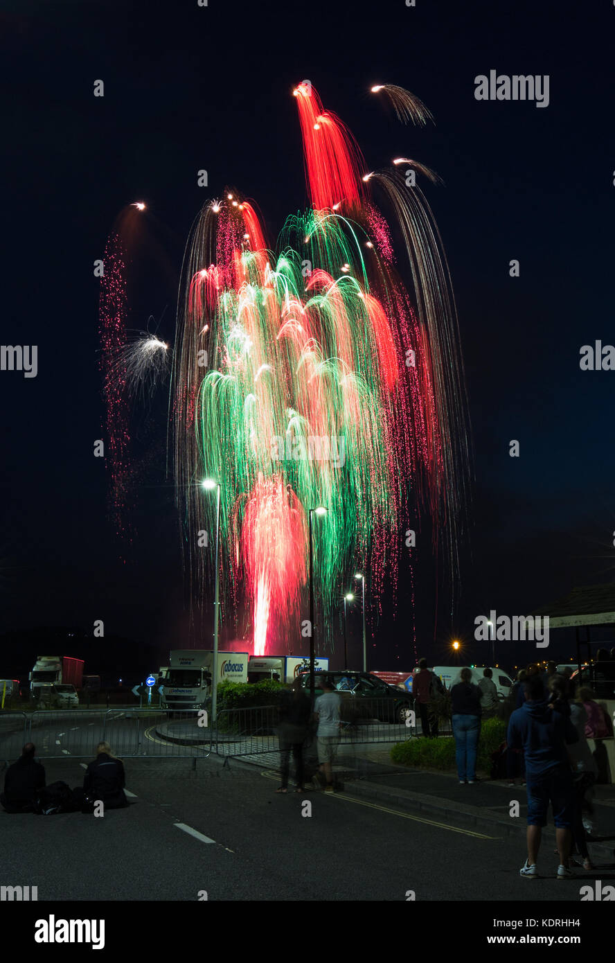 Championnat d'Artifice Plymouth Août 2016 Banque D'Images